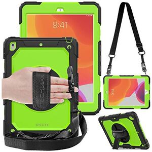 (GREEN / BLACK) TECHGEAR UTILITY Case for Apple iPad 10.2" 2021 - 2019 [9th/8th/ (GREEN / BLACK) TECHGEAR UTILITY Case for Apple iPad 10.2" 2021 - 2019 [9th/8th/