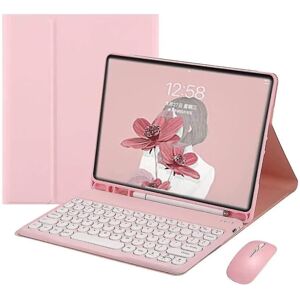 Unbranded Pink iPad Mini 4/5 Keyboard Case with Mouse - Circular Keys Unbranded Pink iPad Mini 4/5 Keyboard Case with Mouse - Circular Keys