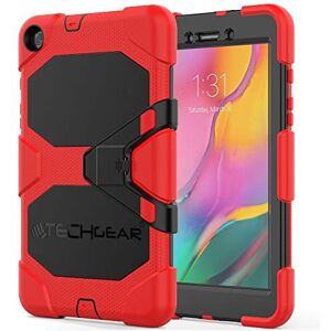 (RED) TECHGEAR G-SHOCK Case Fits Samsung Galaxy Tab A 8.0" 2019 (SM-T290 / SM-T2 (RED) TECHGEAR G-SHOCK Case Fits Samsung Galaxy Tab A 8.0" 2019 (SM-T290 / SM-T2