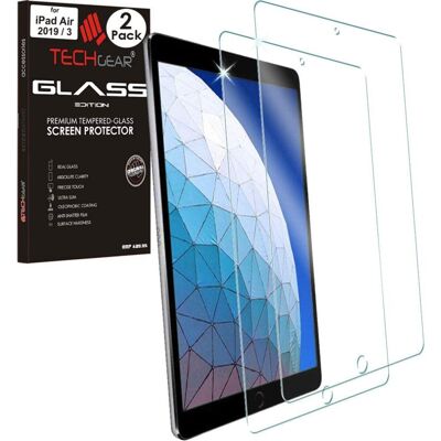 TECHGEAR 2 Pack of GLASS Edition Screen Protectors for iPad Air 2019 / 3rd Gener TECHGEAR 2 Pack of GLASS Edition Screen Protectors for iPad Air 2019 / 3rd Gener