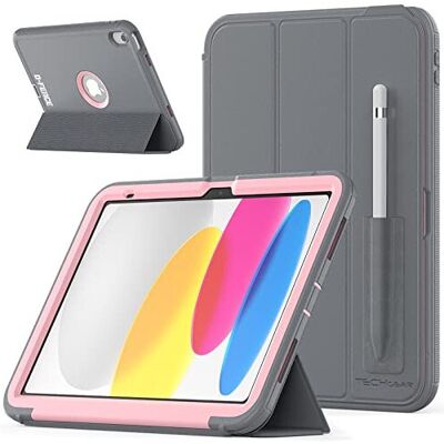 TECHGEAR - D-FENCE - Pink - iPad 10th Gen 10.9in - Case TECHGEAR - D-FENCE - Pink - iPad 10th Gen 10.9in - Case