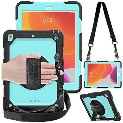TECHGEAR - iPad 10.2 - Light Blue - Rotating Stand - Case TECHGEAR - iPad 10.2 - Light Blue - Rotating Stand - Case