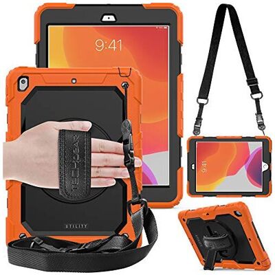 TECHGEAR UTILITY Case - iPad 10.2" (9th-7th Gen) - Orange - Case TECHGEAR UTILITY Case - iPad 10.2" (9th-7th Gen) - Orange - Case