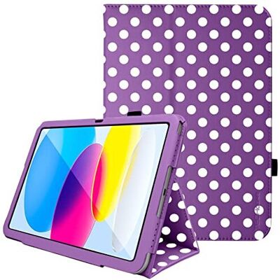 TECHGEAR - iPad 10 2022 - Purple Polka Dot TECHGEAR - iPad 10 2022 - Purple Polka Dot