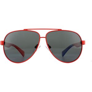 Polaroid Kids Sunglasses PLD 8034/S C9A M9 Red Grey Polarized Polaroid Kids Sunglasses PLD 8034/S C9A M9 Red Grey Polarized