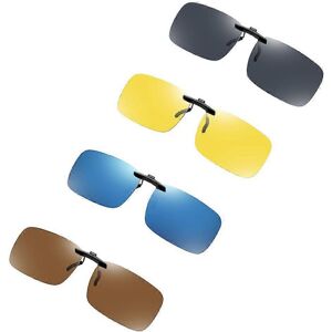 Unbranded (As show, One size) 3Pcs Frameless Clip-on Sunglasses, Uv400 Polarized Sunglass Unbranded (As show, One size) 3Pcs Frameless Clip-on Sunglasses, Uv400 Polarized Sunglass