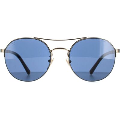Police Sunglasses SPLA24 Lewis 03 0594 Shiny Light Gold Blue Police Sunglasses SPLA24 Lewis 03 0594 Shiny Light Gold Blue