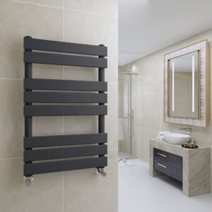 WarmeHaus Juva 800 x 500mm Sand Grey Flat Panel Heated Towel Rail WarmeHaus Juva 800 x 500mm Sand Grey Flat Panel Heated Towel Rail