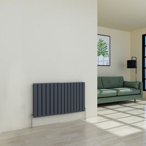 PlumbGalaxy (600 x 1022mm Double, Anthracite) Flat Panel Designer Radiator PlumbGalaxy (600 x 1022mm Double, Anthracite) Flat Panel Designer Radiator