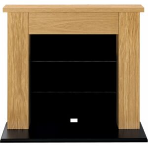 Adam Chester Electric Stove Fireplace in Oak & Black, 39 Inch Adam Chester Electric Stove Fireplace in Oak & Black, 39 Inch