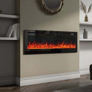 Living And Home Electric Fireplace Wall Mounted Inset Into Fire Heater LED 12 Flames with Remote Living And Home Electric Fireplace Wall Mounted Inset Into Fire Heater LED 12 Flames with Remote