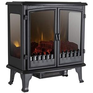 Warmlite WL46027 Carlisle Electric Fireplace, Panoramic Window, Black Warmlite WL46027 Carlisle Electric Fireplace, Panoramic Window, Black