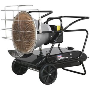 Loops Infrared Multi-Fuel Heater - Paraffin / Kerosene / Diesel - 28 / 37 kW - Wheeled Loops Infrared Multi-Fuel Heater - Paraffin / Kerosene / Diesel - 28 / 37 kW - Wheeled