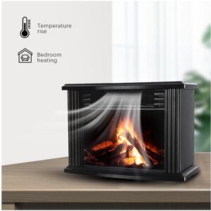 Unbranded 1000W Electric Fireplace Heater with Remote - Tabletop Flame Warmer for Indoor W Unbranded 1000W Electric Fireplace Heater with Remote - Tabletop Flame Warmer for Indoor W