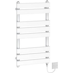 (800x450mm - 500W) WarmeHaus Electric Flat Panel Heated Towel Rail White (800x450mm - 500W) WarmeHaus Electric Flat Panel Heated Towel Rail White