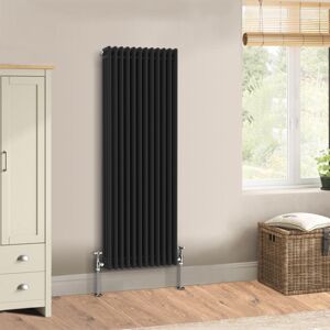 (1500 x 562mm - Triple) Warmehaus Traditional Cast Iron Style Black Radiator Per (1500 x 562mm - Triple) Warmehaus Traditional Cast Iron Style Black Radiator Per