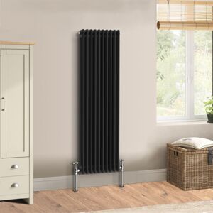 (1500 x 472mm - Triple) Warmehaus Traditional Cast Iron Style Black Radiator Per (1500 x 472mm - Triple) Warmehaus Traditional Cast Iron Style Black Radiator Per