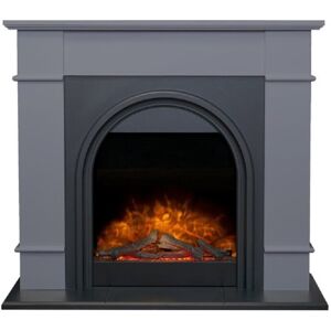 Adam Chesterfield Electric Fireplace Suite in Grey & Charcoal Grey, 44 Inch Adam Chesterfield Electric Fireplace Suite in Grey & Charcoal Grey, 44 Inch