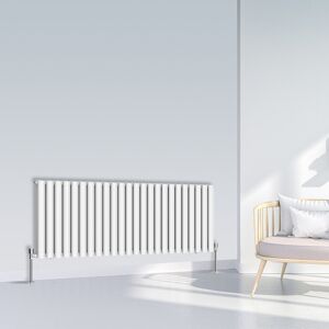 (600x1416mm Double, White) NRG Oval Column Designer Radiator Horizontal Vertical (600x1416mm Double, White) NRG Oval Column Designer Radiator Horizontal Vertical