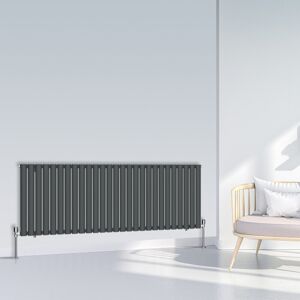 (600x1593mm Single, Anthracite) NRG Oval Column Designer Radiator Horizontal Ver (600x1593mm Single, Anthracite) NRG Oval Column Designer Radiator Horizontal Ver