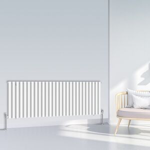 (600x1593mm Single, White) NRG Oval Column Designer Radiator Horizontal Vertical (600x1593mm Single, White) NRG Oval Column Designer Radiator Horizontal Vertical