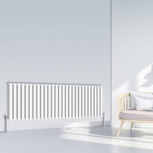(600x1593mm Double, White) NRG Oval Column Designer Radiator Horizontal Vertical (600x1593mm Double, White) NRG Oval Column Designer Radiator Horizontal Vertical