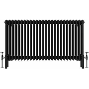 (600x1190mm, Black) NRG Traditional Cast Iron Style Style Radiator Four Column D (600x1190mm, Black) NRG Traditional Cast Iron Style Style Radiator Four Column D