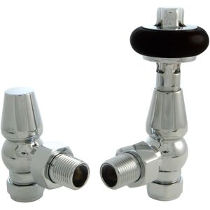 (Chrome) Warmehaus Chelsea Traditional Angled TRV Thermostatic Radiator Valves (Chrome) Warmehaus Chelsea Traditional Angled TRV Thermostatic Radiator Valves