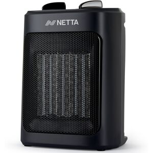 (Black) NETTA 2000W Ceramic Fan Heater - 3 Heat Settings & Thermostat (Black) NETTA 2000W Ceramic Fan Heater - 3 Heat Settings & Thermostat