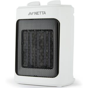 (White) NETTA 2000W Ceramic Fan Heater - 3 Heat Settings & Thermostat (White) NETTA 2000W Ceramic Fan Heater - 3 Heat Settings & Thermostat