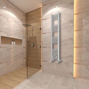(1400x300mm) Warmehaus Curved Heated Towel Rail Central Heating for Bathroom Kit (1400x300mm) Warmehaus Curved Heated Towel Rail Central Heating for Bathroom Kit