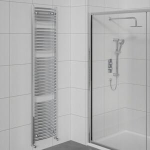 WarmeHaus Curved Bathroom Heated Towel Rail Warmer Radiator Central Heating Chro WarmeHaus Curved Bathroom Heated Towel Rail Warmer Radiator Central Heating Chro