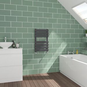 WarmeHaus Flat Panel Sand Grey Towel Radiator Bathroom Heated Towel Rail 650x400 WarmeHaus Flat Panel Sand Grey Towel Radiator Bathroom Heated Towel Rail 650x400