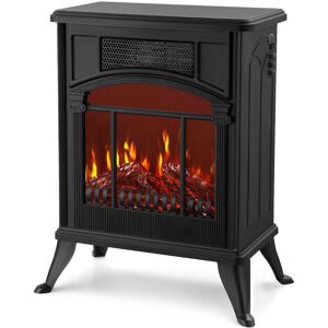 NETTA 1900W Arch Fireplace Stove Heater with Flame Effect - Black NETTA 1900W Arch Fireplace Stove Heater with Flame Effect - Black