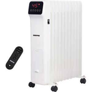 Geepas Digital Oil Filled Radiator Heater 2500W, 11 Fin Portable Electric Heat Geepas Digital Oil Filled Radiator Heater 2500W, 11 Fin Portable Electric Heat