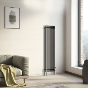 NRG (1500x472mm - 3 Column) Traditional Cast Iron Style Radiator Raw Metal Central H NRG (1500x472mm - 3 Column) Traditional Cast Iron Style Radiator Raw Metal Central H