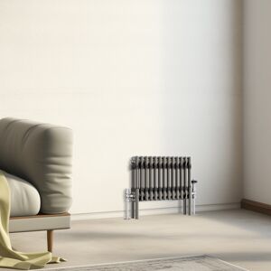 NRG (300x605mm - 2 Column) Traditional Cast Iron Style Radiator Raw Metal Central He NRG (300x605mm - 2 Column) Traditional Cast Iron Style Radiator Raw Metal Central He