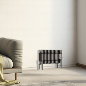 NRG (300x695mm - 4 Column) Traditional Cast Iron Style Radiator Raw Metal Central He NRG (300x695mm - 4 Column) Traditional Cast Iron Style Radiator Raw Metal Central He