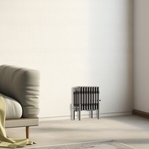 NRG (300x425mm - 4 Column) Traditional Cast Iron Style Radiator Raw Metal Central He NRG (300x425mm - 4 Column) Traditional Cast Iron Style Radiator Raw Metal Central He