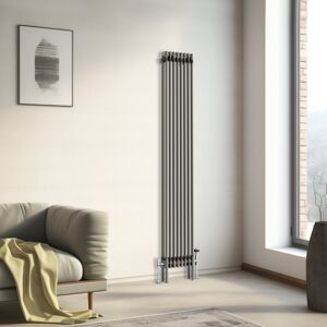NRG (1800x380mm - 2 Column) Traditional Cast Iron Style Radiator Raw Metal Central H NRG (1800x380mm - 2 Column) Traditional Cast Iron Style Radiator Raw Metal Central H