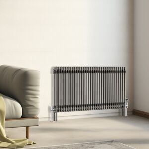 NRG (600x1460mm - 2 Column) Traditional Cast Iron Style Radiator Raw Metal Central H NRG (600x1460mm - 2 Column) Traditional Cast Iron Style Radiator Raw Metal Central H
