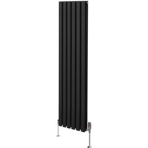 MonsterShop 1600mm x 360mm Black Oval Column Radiator & Thermostatic Valve Set MonsterShop 1600mm x 360mm Black Oval Column Radiator & Thermostatic Valve Set