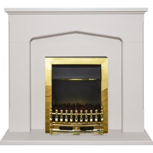 Adam Cotswold Fireplace Suite in Stone Effect with Blenheim Electric Fire in Bra Adam Cotswold Fireplace Suite in Stone Effect with Blenheim Electric Fire in Bra
