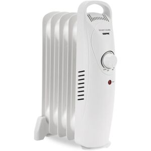 (White) Geepas Oil Filled Radiator Heater 450W, 5 Fin Mini Portable Electric H (White) Geepas Oil Filled Radiator Heater 450W, 5 Fin Mini Portable Electric H