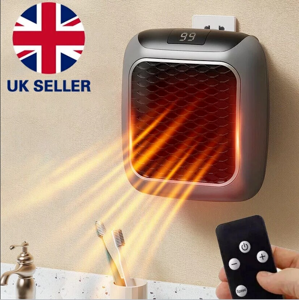 Unbranded Portable Electric Heater 800W UK Plug Timer With Remote Control Digital Display Unbranded Portable Electric Heater 800W UK Plug Timer With Remote Control Digital Display