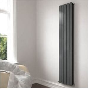 (Anthracite Grey, 1800mm x 380mm) iBathUK Apex Vertical Double Slim Flat Panel R (Anthracite Grey, 1800mm x 380mm) iBathUK Apex Vertical Double Slim Flat Panel R