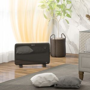 HOMCOM 1200W Quiet Electric Convector Heater with LED Display, Black (820-352V70 HOMCOM 1200W Quiet Electric Convector Heater with LED Display, Black (820-352V70