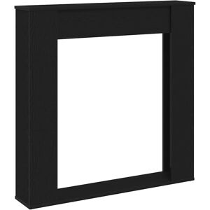 vidaXL Fireplace Surround Black Oak 100x20x100 cm Engineered Wood fire place vidaXL Fireplace Surround Black Oak 100x20x100 cm Engineered Wood fire place