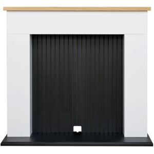 REFURBISHED Adam Innsbruck Stove Fireplace in Pure White & Black, 45 Inch REFURBISHED Adam Innsbruck Stove Fireplace in Pure White & Black, 45 Inch