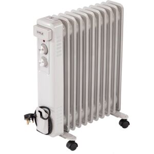 Oypla Electrical 2500W 11 Fin Portable Oil Filled Radiator Electric Heater Oypla Electrical 2500W 11 Fin Portable Oil Filled Radiator Electric Heater
